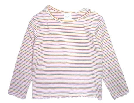 Žebrované barevně pruhované tričko vel.86, next,86
