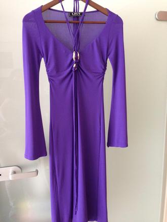 Elegantní vínovo fialové šaty vel.36-38, s těhoten, s