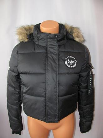 Zimní bunda s kapucí cropped hype, 140