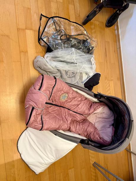 Cybex priam rose gold manhattan grey 3v1 + korba, cybex,cybex priam 3