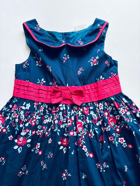 Ob/ šaty modré s květy - v.122, smile,122