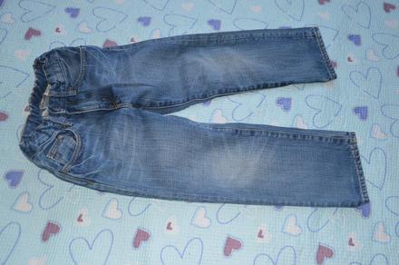 110 116 bavněné džíny, regulace v pase, h&m,110