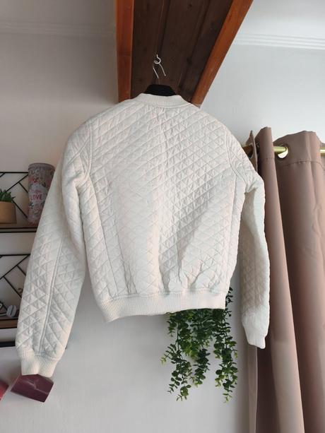 Bílá bunda / prošívaná bunda / jarní bunda, lindex,164