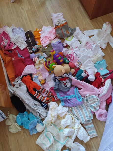 Mix oblečení 3 dívčí, velikost 80, 68–80