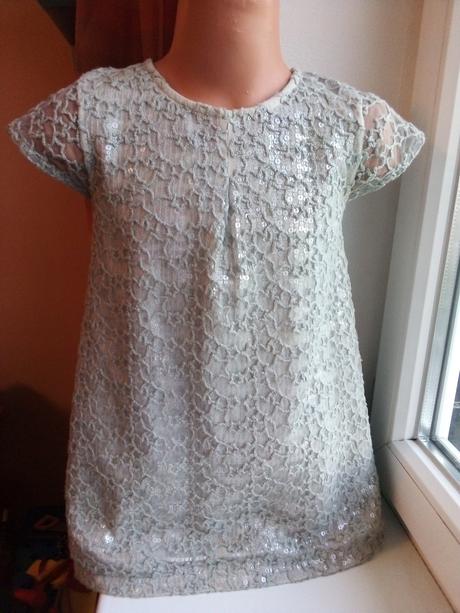 Dívčí slavnostní šaty s flitry, next,98