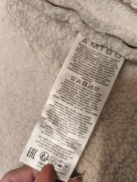 Zimní bunda beránkem oversize s-l, amisu,m