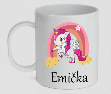 Dětský plastový hrnek jméno a obrázek na přání, 