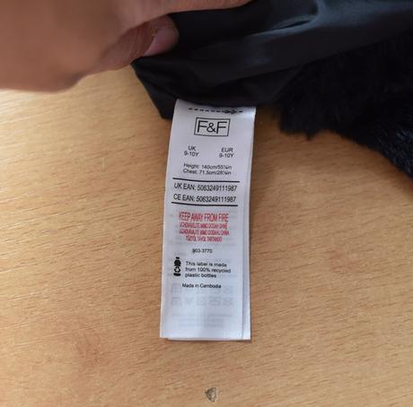 Bunda vel. 9 - 10 let, f&f,140