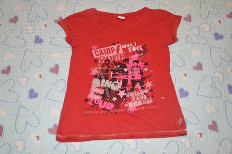 134 140 červené bavlněné tričko, next,140