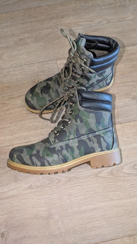 T523  kotníkové maskáčové boty vel. 37, 37