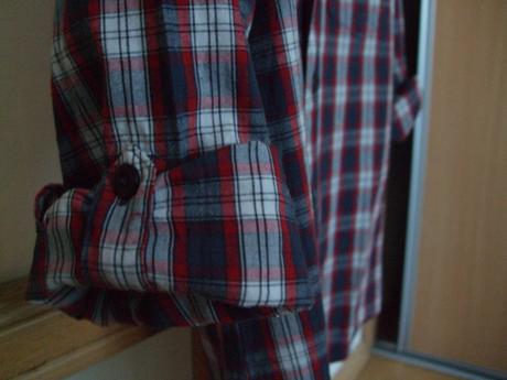 Modro-červeno-biela károvaná košeľa, f&f,128