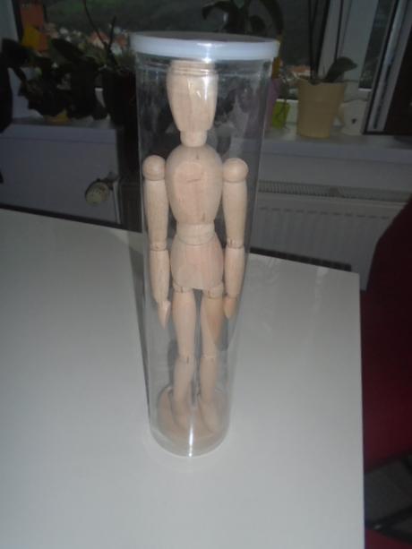 Postava figurína pro výuku kresby dřevěná pohybli, 