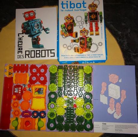 Robot tibot skladací model,