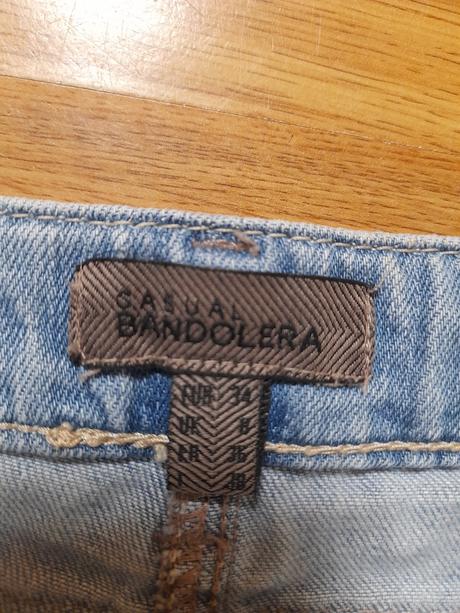 Riflová sukně bandolera, vel. 36, bandolera,36