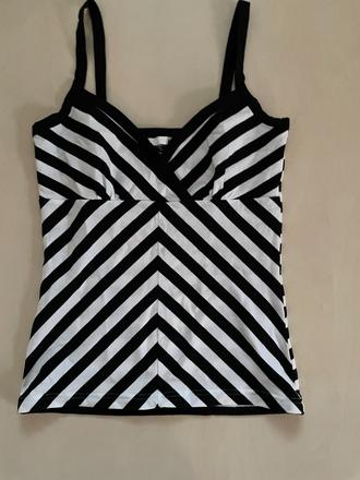 Proužkovaný top, vel není cca xs/s, hm, h&m,s