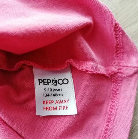 Bavlněné růžové tričko s kočkami vel 134 - 140, pepco,134
