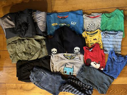 Set oblečení pro kluky - 15ks, vel. 4-6 let, 104–116