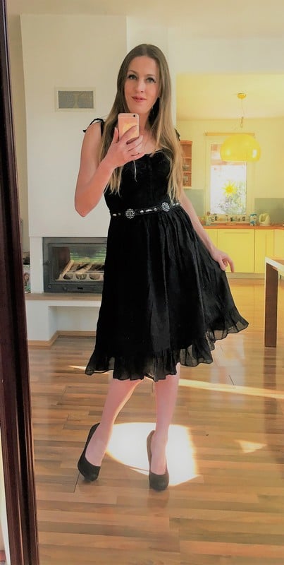 Letní černé šaty , vel l spíše s/m, new look, s