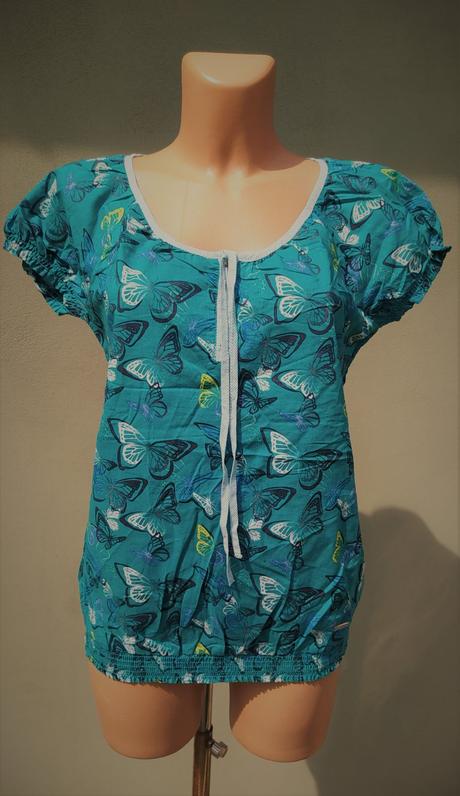 Petrolejová blůzka top tom tailor - vel.36, tom tailor,36