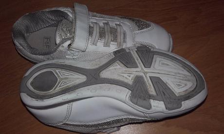 Bielo-strieborné tenisky f&f, 31