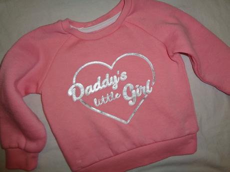 Krásná růžová mikina se srdíčkem, primark,80