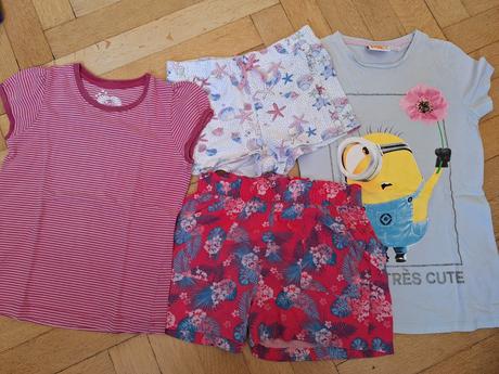 Balíček set šortky tričko vel. 122 / 128, 122–134