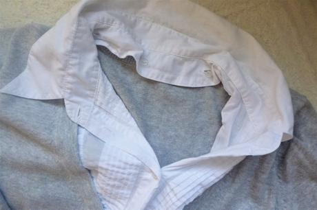 Svetřík 2v1 s košilí - vel.m-l, l