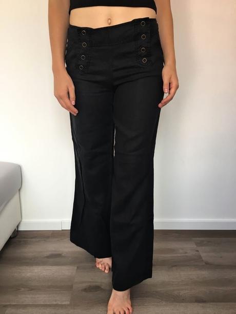 Dámské letní lněné kalhoty, vel. xs - s, s