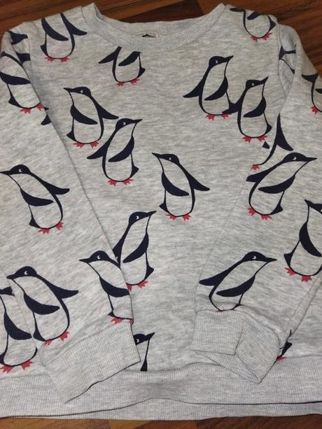 Mikina s tučňáky 104, marks & spencer,104