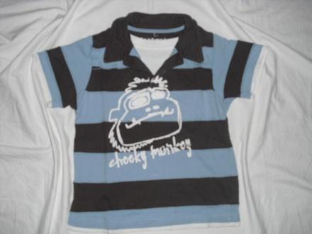 Super pruhované tričko s opičákem, debenhams,116