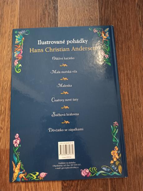 Knížka ilustrované pohádky,hans christian andersen,