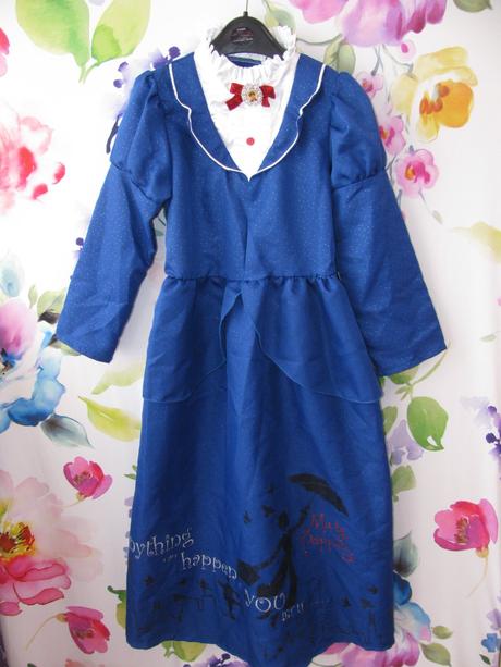 Karnevalový kostým - šaty+klobouček mary poppins,