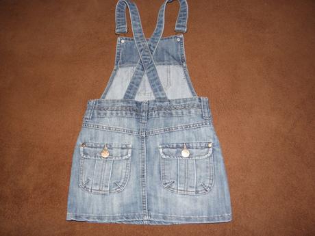 Riflová sukně s laclem, šatovka george vel.110/116, george,110