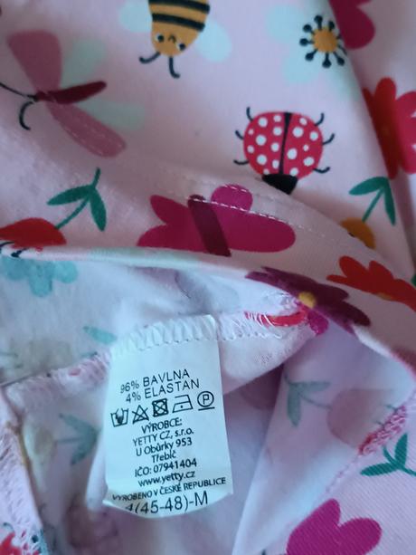 Dívčí bavlněné šátečky, yetty cz, vel. m/45-48 cm/, 92
