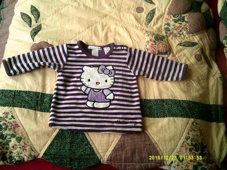 Prodam teplejsi triko hello kitty v top, h&m,56