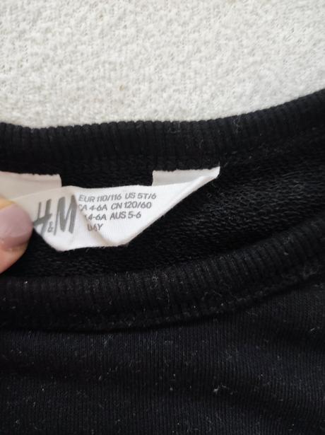 Mikinové šaty vel. 110-116, h&m,110