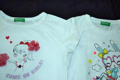 2x tričko benetton, vel.110, bavlna, benetton,110