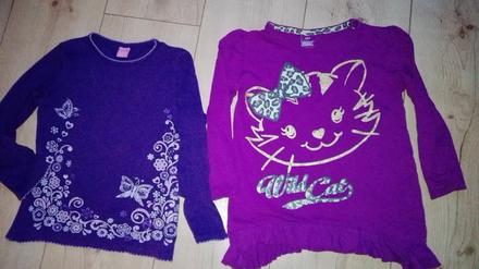 2x triko s dlouhým rukávem, 104