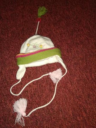 Čepice s kytičkou 18 měs, 92