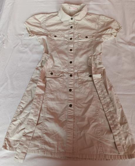 Dívčí šaty béžové krátký rukáv reserved, reserved,140