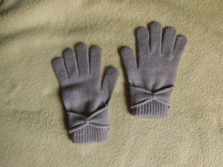 Dámské úpletové prstové starorůžové rukavice pošto,