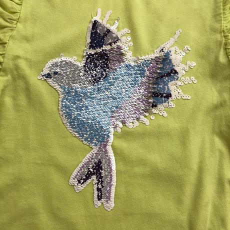 Yigga tricko s volanky menivy obrazek ptacka 134/1, yigga,134