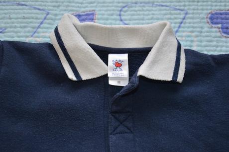 Mikina mikinka silnější triko s límečkem, c&a,86