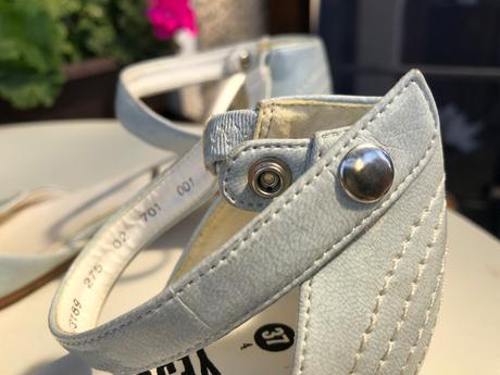 Svetle modre lakovane spicate boty 37 jessica, 37