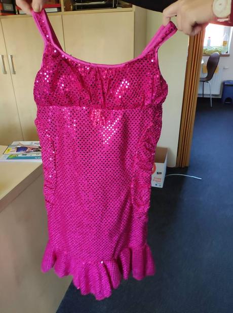 Šaty s flitry od disney, vel. 140, disney,140