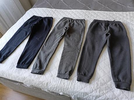 3x tepláky s fleecem, vel.134, pepco,134