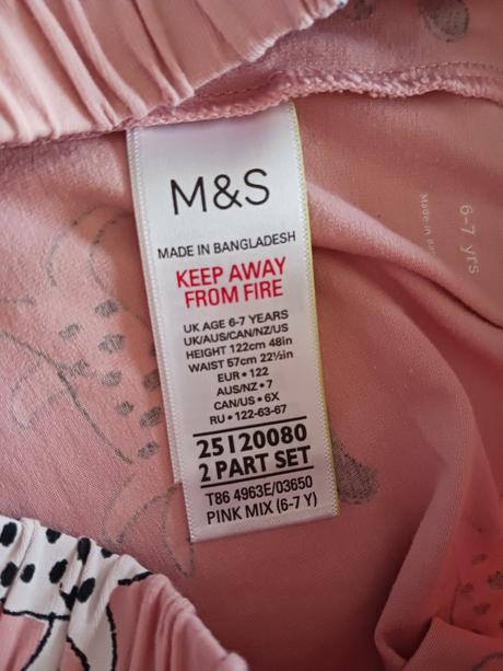 M&s letní pyžamko č.122, marks & spencer,122