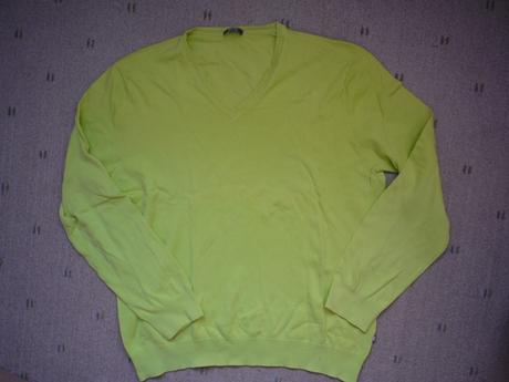 Pistáciově zelený lehký svetr ke košili zn we, xl