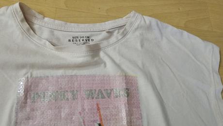 Tričko crop top flitry růžové reserved, reserved,140