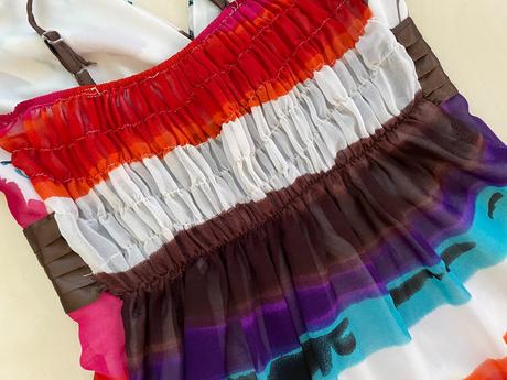 Letní šatičky, vel není cca xs/s, kosmetické vady, s